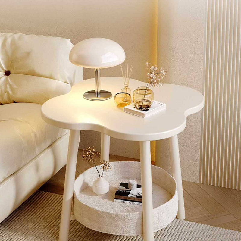 Contemporary Creative Clouds Round Tier 2-Tier Side Table For Living Room