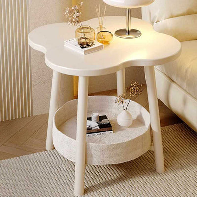 Contemporary Creative Clouds Round Tier 2-Tier Side Table For Living Room