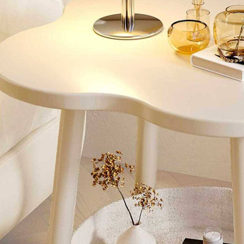 Contemporary Creative Clouds Round Tier 2-Tier Side Table For Living Room