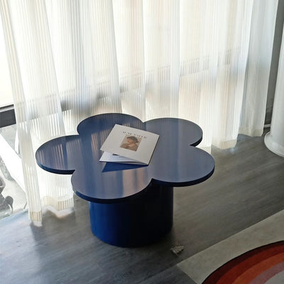 Contemporary Creative Flower Shape MDF Coffee Table For Living Room