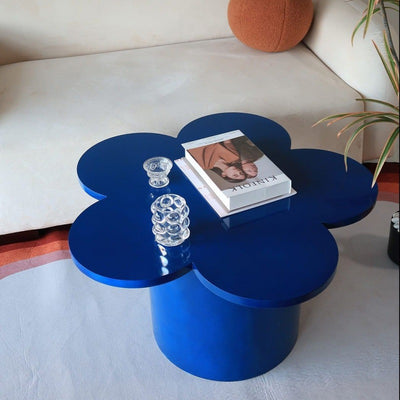 Contemporary Creative Flower Shape MDF Coffee Table For Living Room