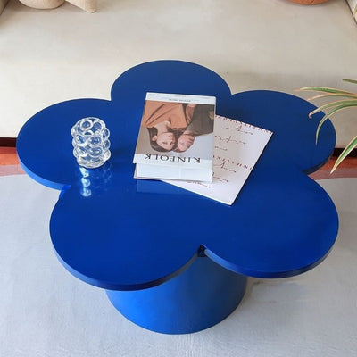 Contemporary Creative Flower Shape MDF Coffee Table For Living Room