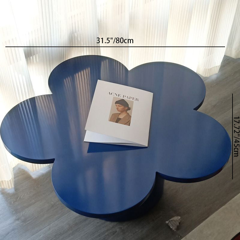 Contemporary Creative Flower Shape MDF Coffee Table For Living Room