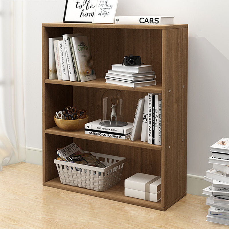 Modern Minimalist Rectangular Wood Bookshelves 2/3/4/5 Tier For Home Office