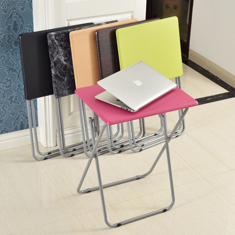 Modern Minimalist Foldable Rectangular Density Plate Steel Side Table For Living Room