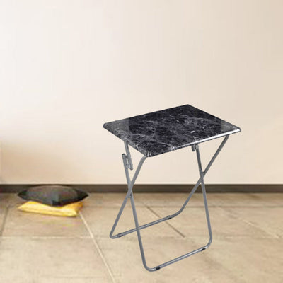 Modern Minimalist Foldable Rectangular Density Plate Steel Side Table For Living Room