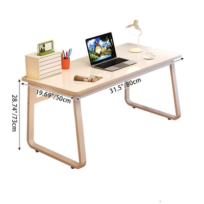 Modern Minimalist Rectangular Iron Density Plate Desk For Home Office