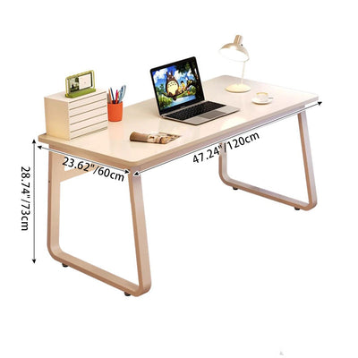 Modern Minimalist Rectangular Iron Density Plate Desk For Home Office