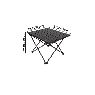 Modern Minimalist Portable Foldable Rectangle Aluminum Outdoor Coffee Table For Outdoor