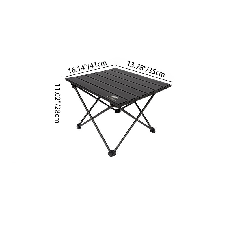 Modern Minimalist Portable Foldable Rectangle Aluminum Outdoor Coffee Table For Outdoor