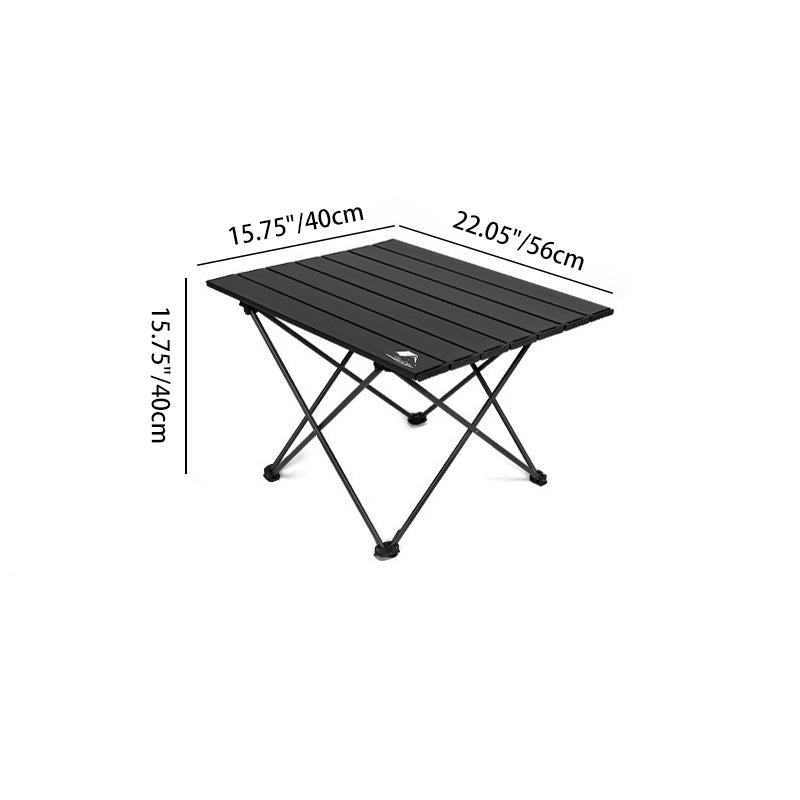 Modern Minimalist Portable Foldable Rectangle Aluminum Outdoor Coffee Table For Outdoor