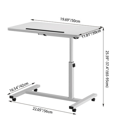 Modern Minimalist Rectangle Density Plate Stainless Steel Desk For Home Office