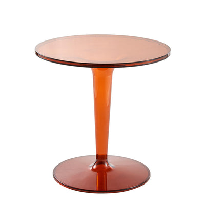 Modern Simplicity Round Cylinder Acrylic End Table 1-Tier For Entryways