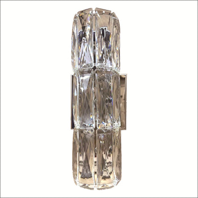 Modern Luxury Silver Crystal Column 3/4/6 Light Wall Sconce Lamp