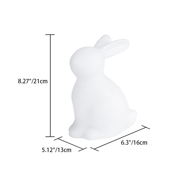 Contemporary Creative Rabbit PE LED Table Lamp For Bedroom