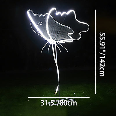 Modern Art Deco Waterproof Fiberglass Butterfly LED Landscape Lighting Outdoor Light For Garden