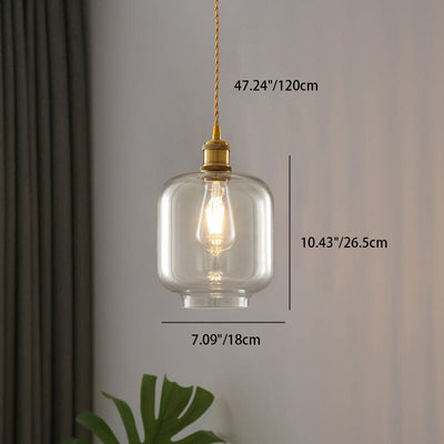 Nordic Textured Glass 1-Light Pendant Light