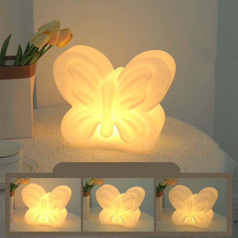 Contemporary Creative Butterfly PE LED Table Lamp For Living Room