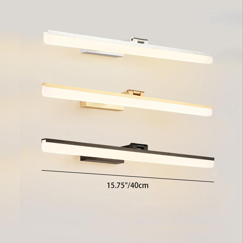 Modern Minimalist Long Aluminium Acrylic LED Vanity Light Wall Sconce Lamp For Bedroom