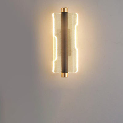 Modern Mid-Century Cylinder Hardware Acrylic LED Wall Sconce Lamp For Bedroom