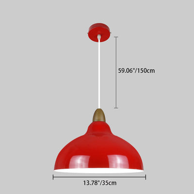 Nordic Vintage Grün Messing Glas 1-flammige Pendelleuchte 