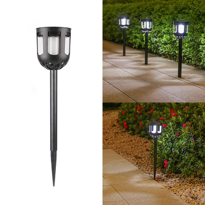 Modern Simplicity Solar Waterproof ABS PMMA Polycrystalline Silicon Cylinder LED Landscape Light Outdoor Light For Garden