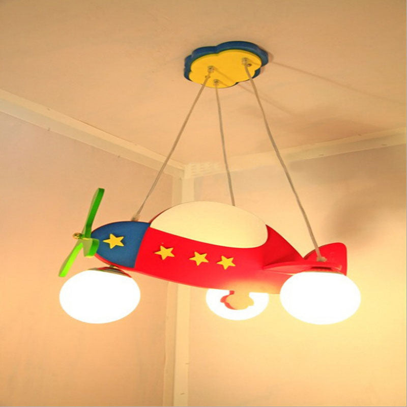 Cartoon-Flugzeug-Wolken-rundes LED-Kinder-Unterputz-Deckenventilator-Licht