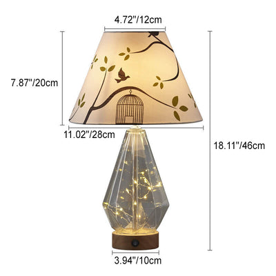 Moderne Luxus-Tischlampe aus grüner Kürbis-Keramik mit 1 Leuchte