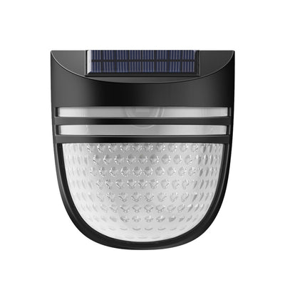 Modern Simplicity Solar Waterproof ABS PC Elliptical Honeycomb LED Wall Sconce Lamp For Outdoor Patio