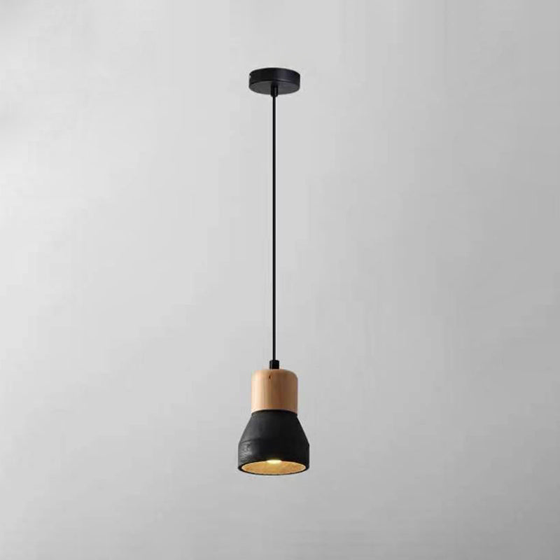 Nordic Cement Tapered 1-Light Mini LED Pendant Light