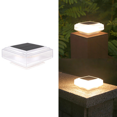 Modern Simplicity Solar Waterproof ABS Polycrystalline Silicon Square LED Landscape Light Outdoor Light For Outdoor Patio