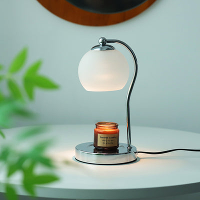 Modern Minimalist Orb Iron Glass 1-Light Melting Wax Table Lamp For Bedroom