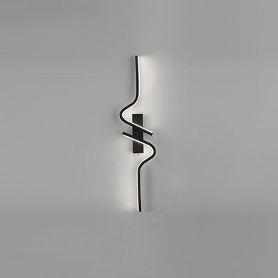 Contemporary Creative Strip Aluminum Silicon Gel LED Wall Sconce Lamp For Living Room