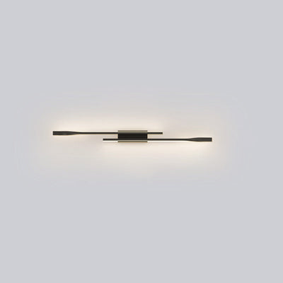 Modern Minimalist Aluminum Straight Line Silicone LED Wall Sconce Lamp For Living Room