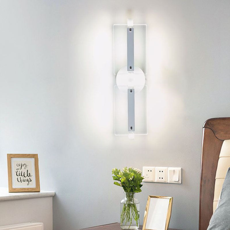 Modern Simplicity Acrylic Rectangle LED Wall Sconce Lamp For Living Room