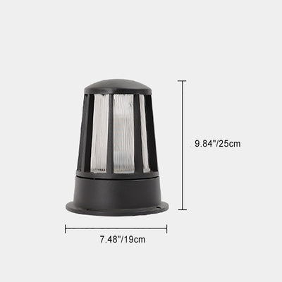 Contemporary Industrial Aluminum Acrylic Waterproof 1-Light Post Light Lawn Landscape Light For Outdoor Patio