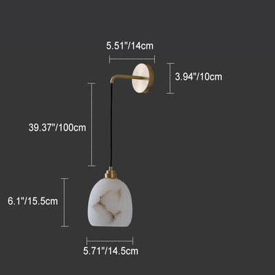 All Copper Light Luxury Crystal 1/2-Licht-Wandleuchte 