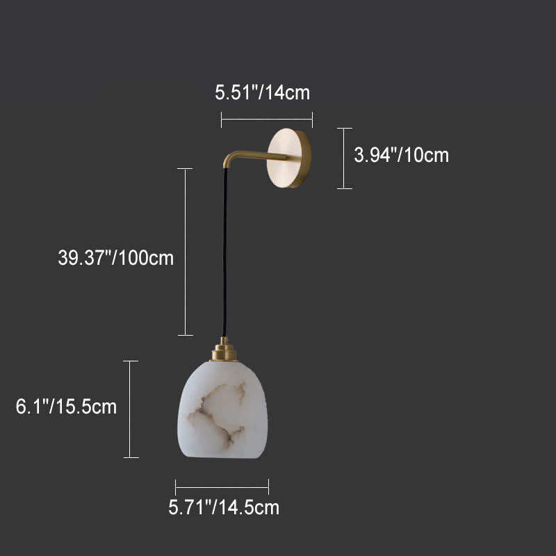 All Copper Light Luxury Crystal 1/2-Licht-Wandleuchte 