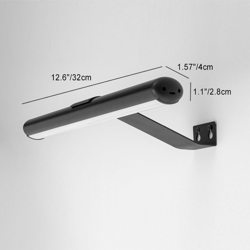 Modern Minimalist Long USB Rechargeable PC LED Wall Sconce Lamp For Bedroom