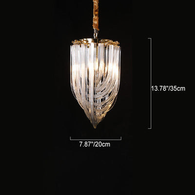 Traditional Luxury Round Hexagonal Tassel Hardware Crystal 1/3/4/6 Light Chandelier For Living Room