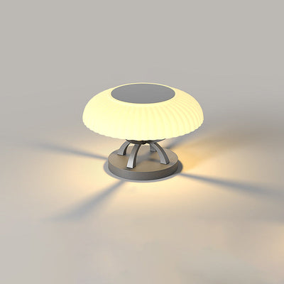 Contemporary Industrial Waterproof Stainless Steel PE Mushroom Design LED Post Lamp Landscape Light For Outdoor Patio