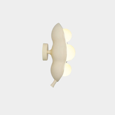 Contemporary Creative Pea Resin Glass 3-Light Wall Sconce Lamp For Living Room