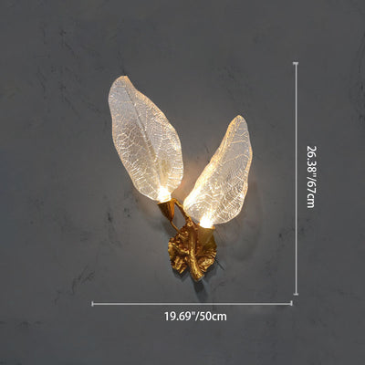 Modern Light Luxury Creative All-Copper Resin 2/3-Light Wall Sconce Lamp