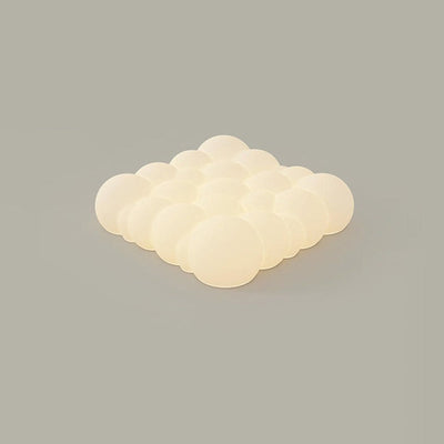 Contemporary Nordic Bubble Hardware Acrylic LED Flush Mount Ceiling Light For Bedroom