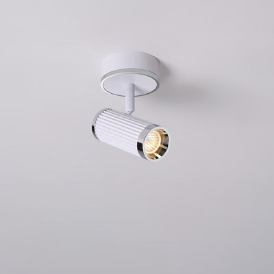 Modern Minimalist Aluminum Iron Spotlight LED Semi-Flush Mount Ceiling Light For Hallway