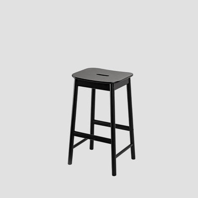 Modern Minimalist Rectangular Birch Bar Stool Footrest For Dining Room