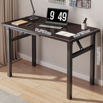 Modern Simplicity Rectangular MDF Steel Desks Foldable For Home Office