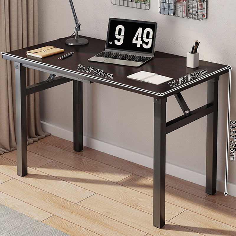 Modern Simplicity Rectangular MDF Steel Desks Foldable For Home Office