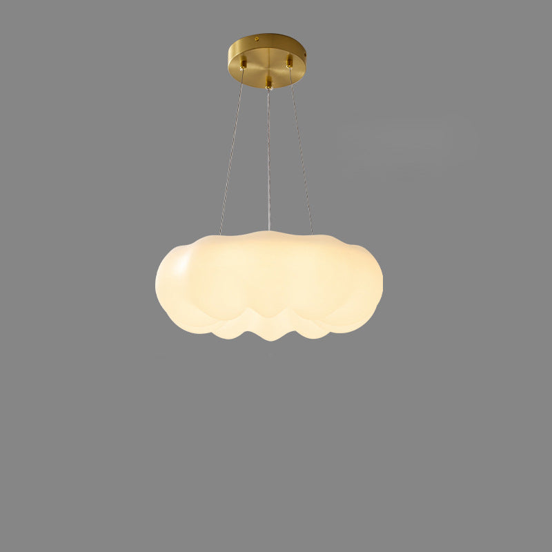 Contemporary Nordic Cloud Shape PE Copper LED Pendant Light For Living Room