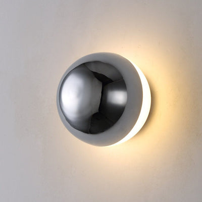 Applique murale LED en métal demi-cercle météorite simplicité moderne pour chambre à coucher 